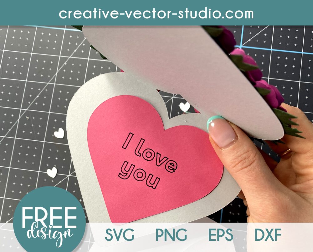 Free Paper Flower Heart SVG | Creative Vector Studio