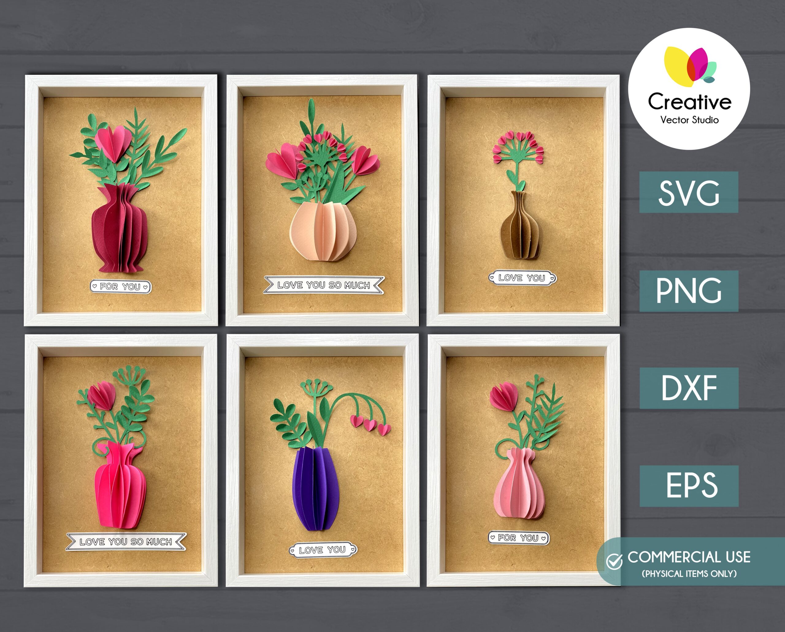 Free Paper Vase SVG Template - Creative Vector Studio