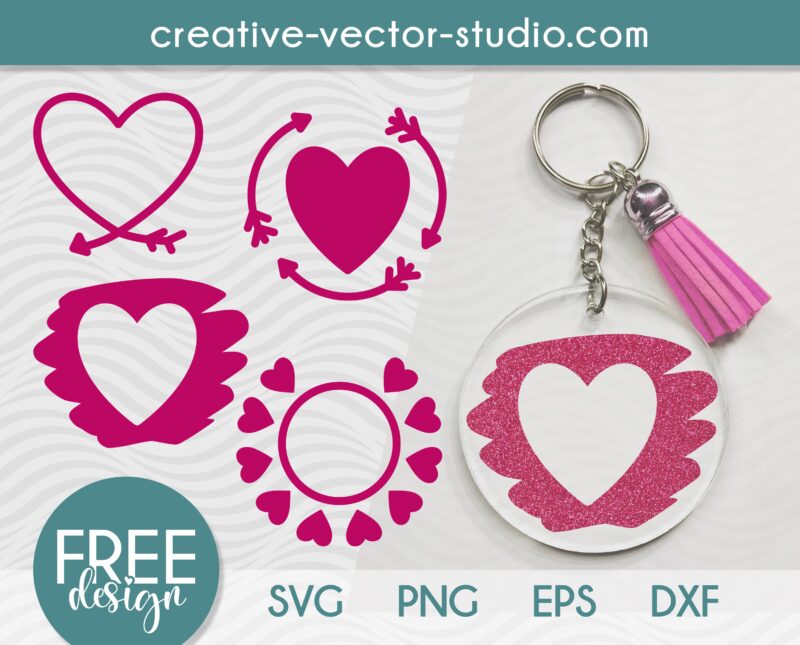 Free Love Keychain SVG