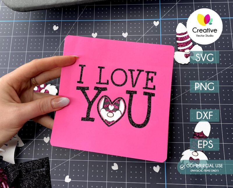 I Love You DIY Funny Valentine Day Card