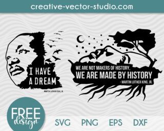 free martin luther king SVG
