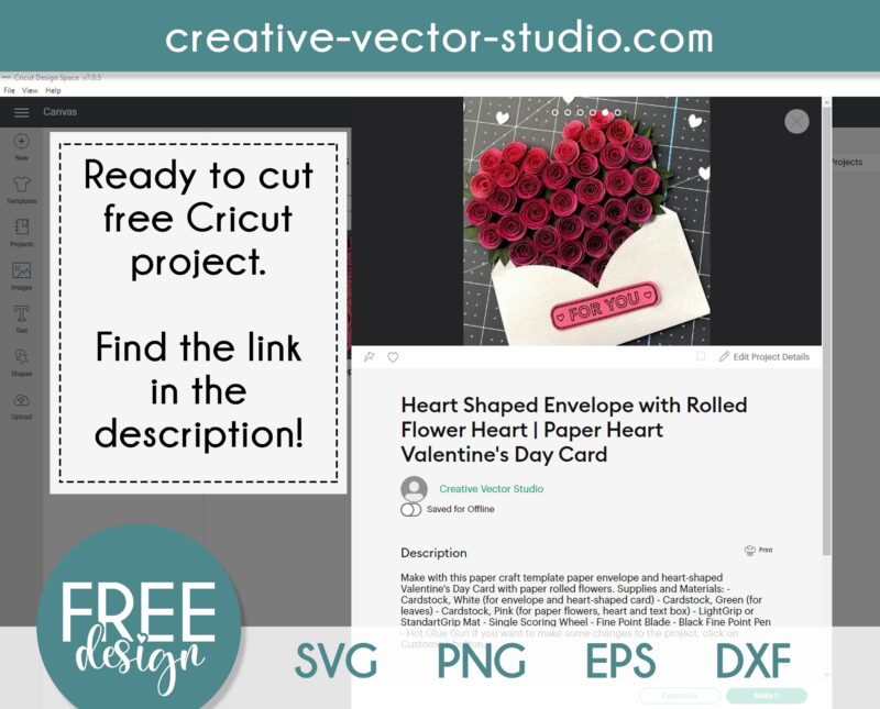 Free Cricut Valentines Day Project
