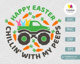 Easter Peeps Truck SVG