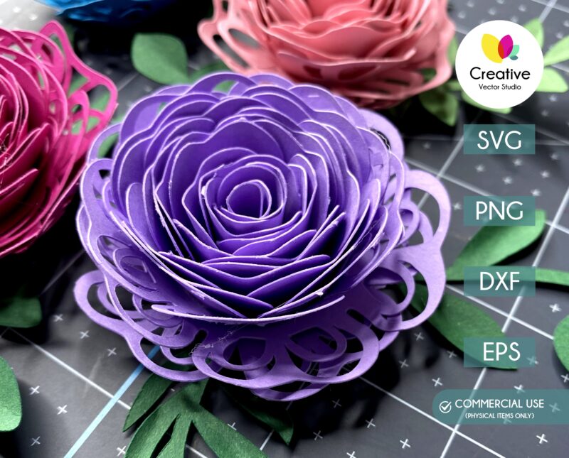 Gorgeous Paper Flower Template