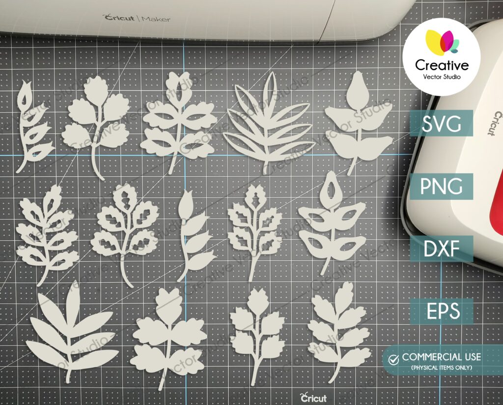 Paper Leaves SVG Big Bundle | Creative Vector Studio