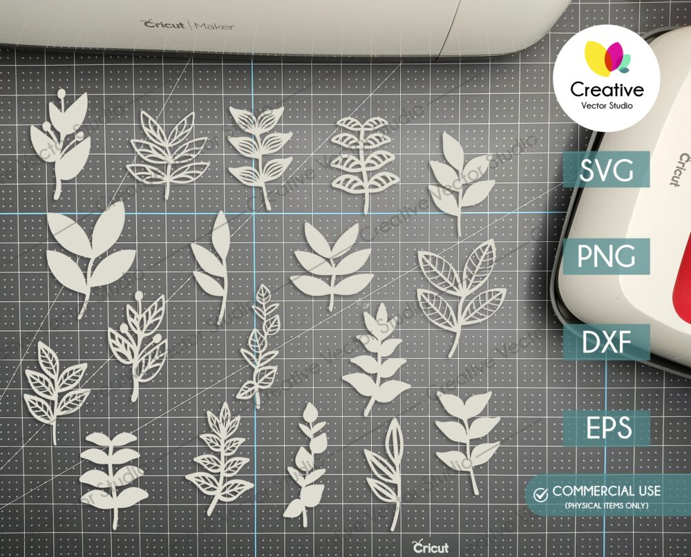 Paper Leaves SVG Big Bundle | Creative Vector Studio