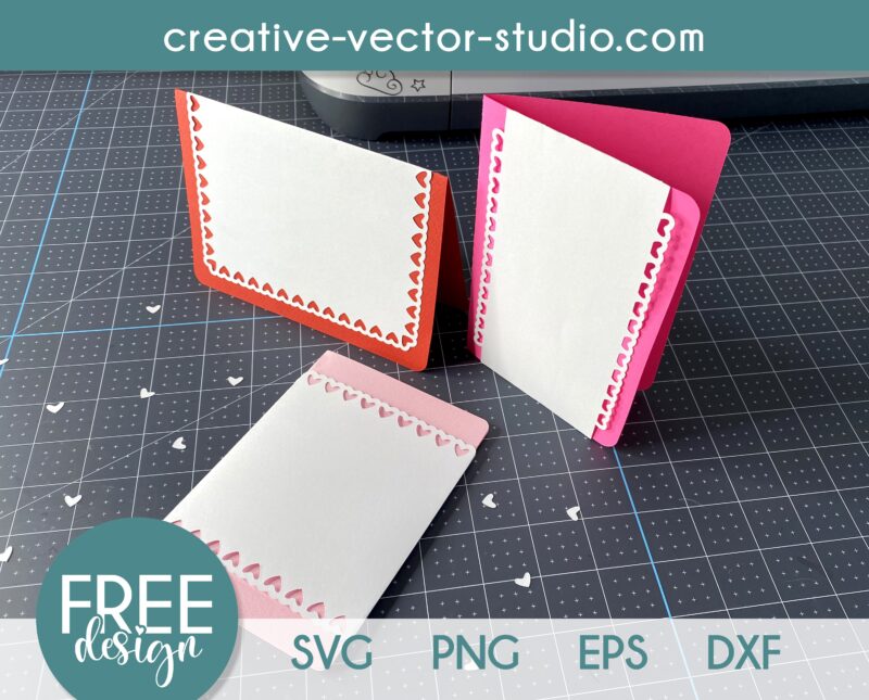 Free Valentines Day Card SVG Cut file