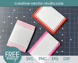 Free Valentine Card SVG Template - Creative Vector Studio