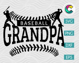 Baseball Grandpa SVG