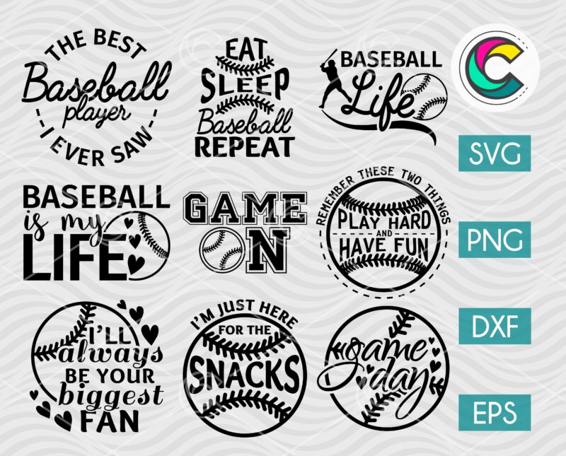 Baseball SVG Bundle