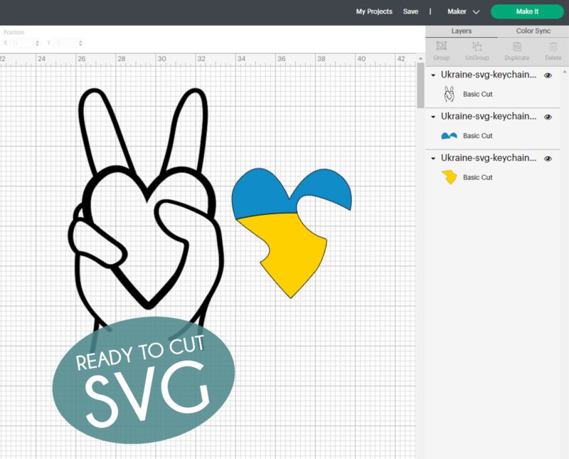 Supprt Ukraine SVG cut files