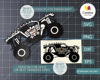 Monster Truck SVG #15 layered cut files