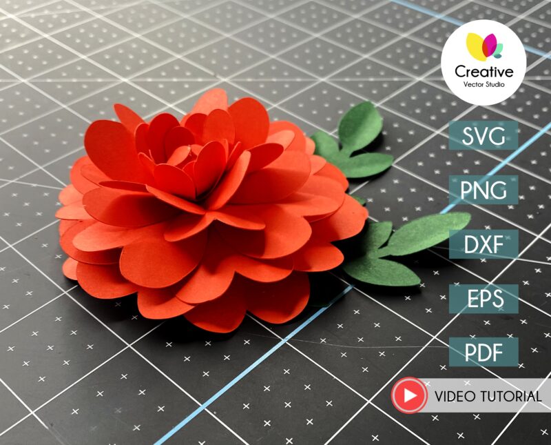 Easy Paper Flower Template