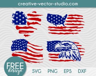 Free Distressed Flag SVG