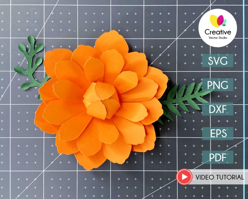 How To Make Paper Flower Easy Step By Step Tutorial #8
