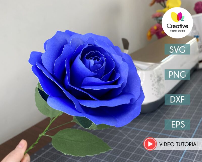 how to make paper rose flower