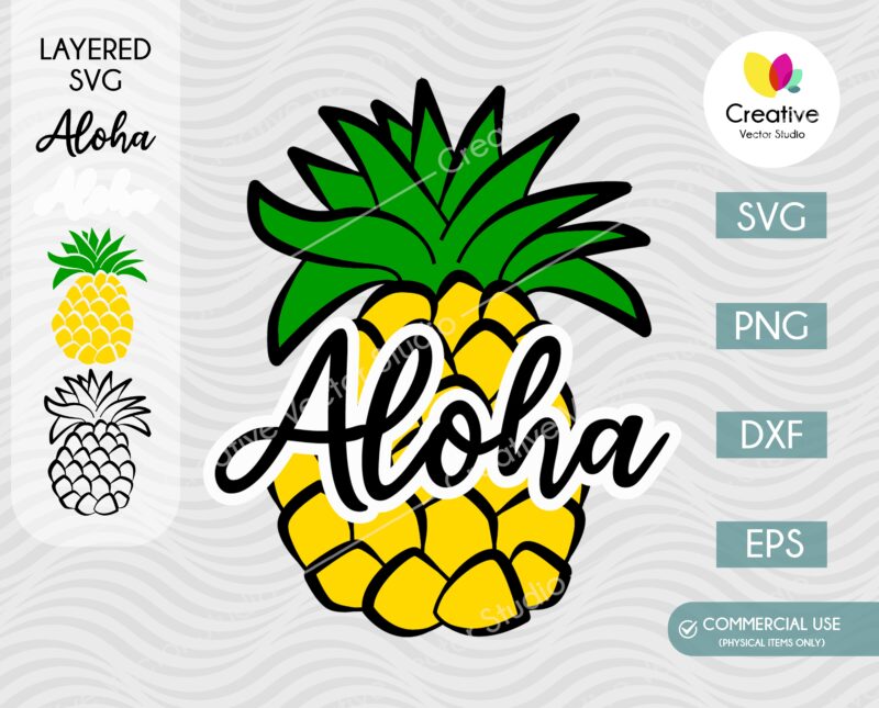 Aloha Pineapple SVG
