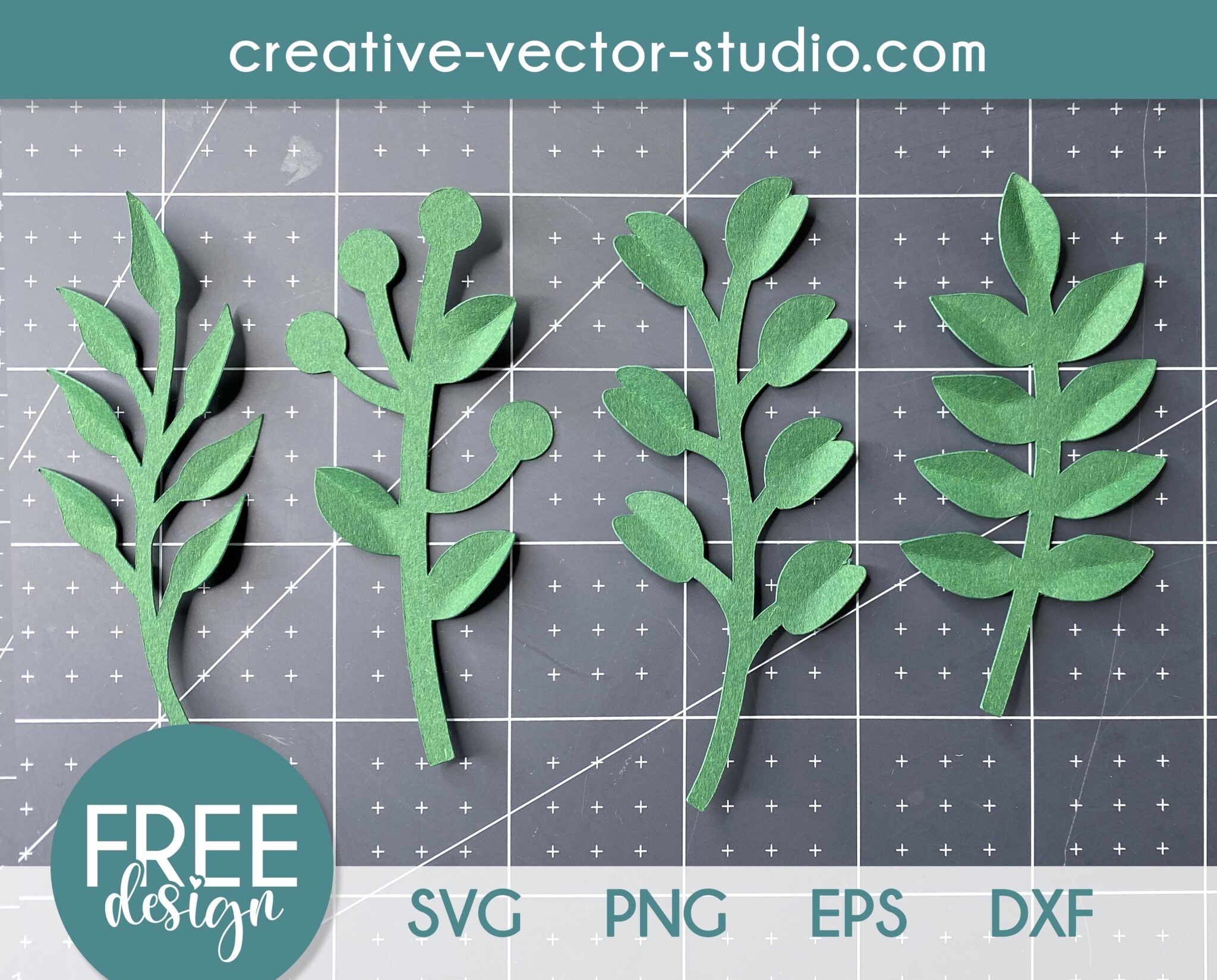 Free Leaves SVG, PNG, DXF, EPS | Creative Vector Studio