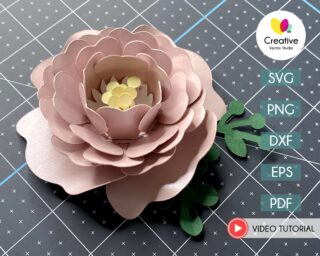 Paper Flower SVG Template 1