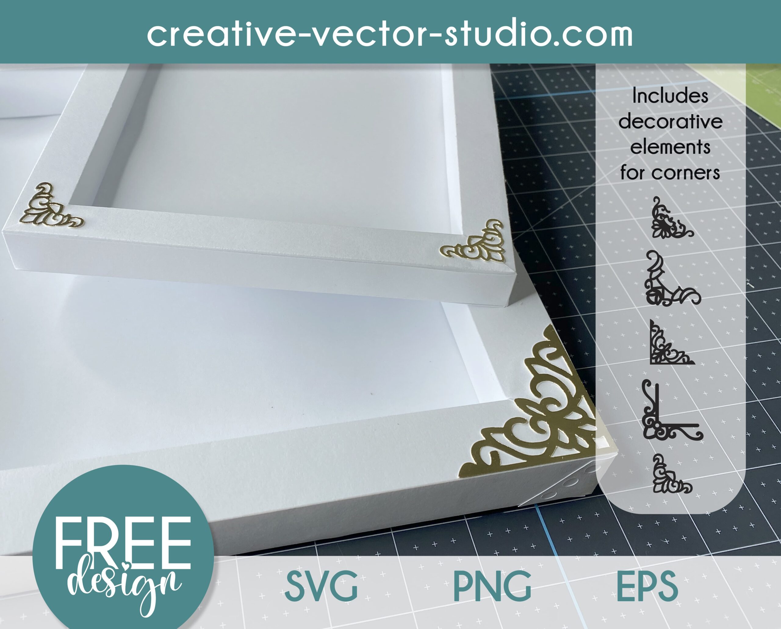 Free Paper Frame SVG Template Creative Vector Studio