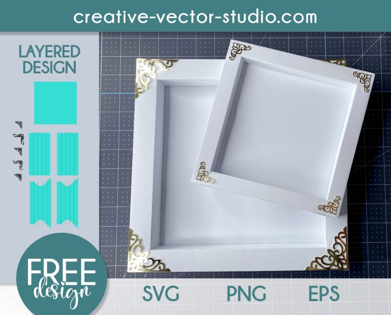 Free Paper Frame SVG Template