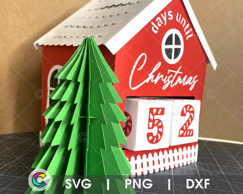 3D Paper Christmas Tree SVG