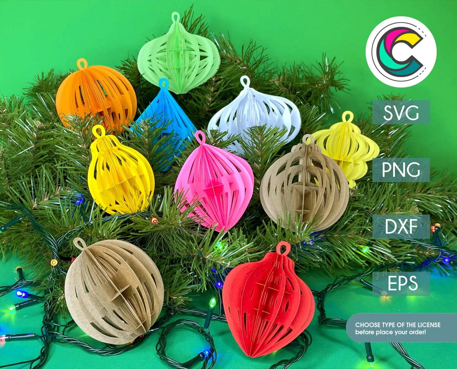 3D Christmas Ball SVG Bundle | Creative Vector Studio