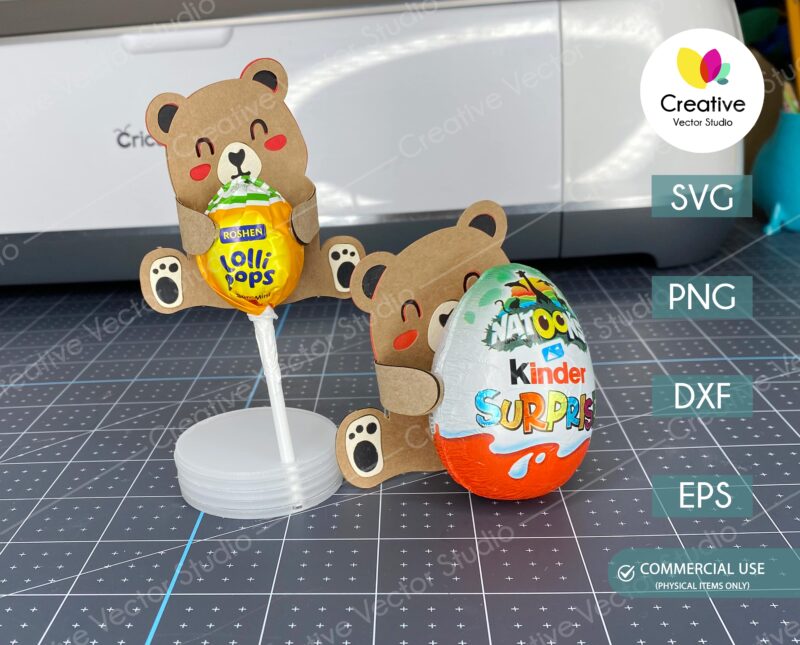 Easter Bear Egg Holder SVG