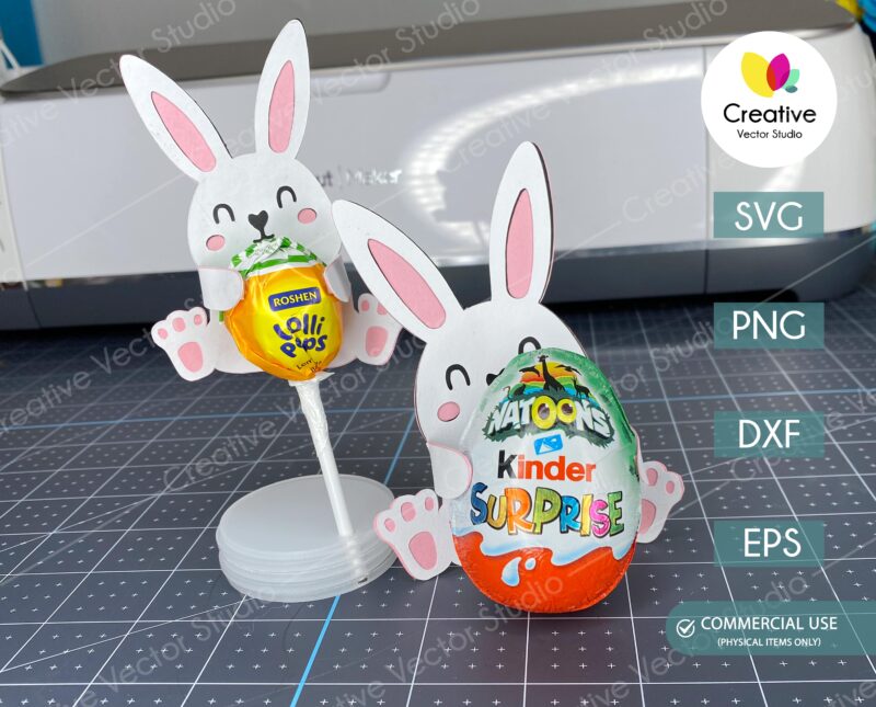 Easter Bunny Egg Holder SVG