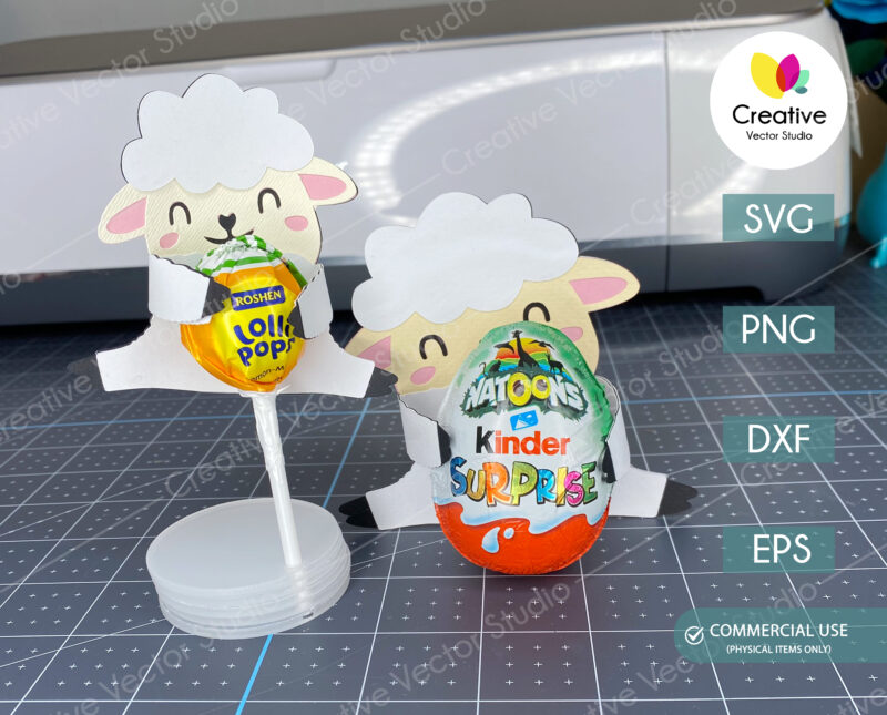 Easter Sheep Egg Holder SVG