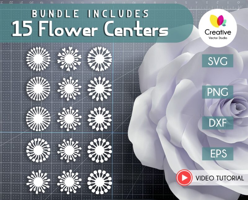 Giant flower centers svg