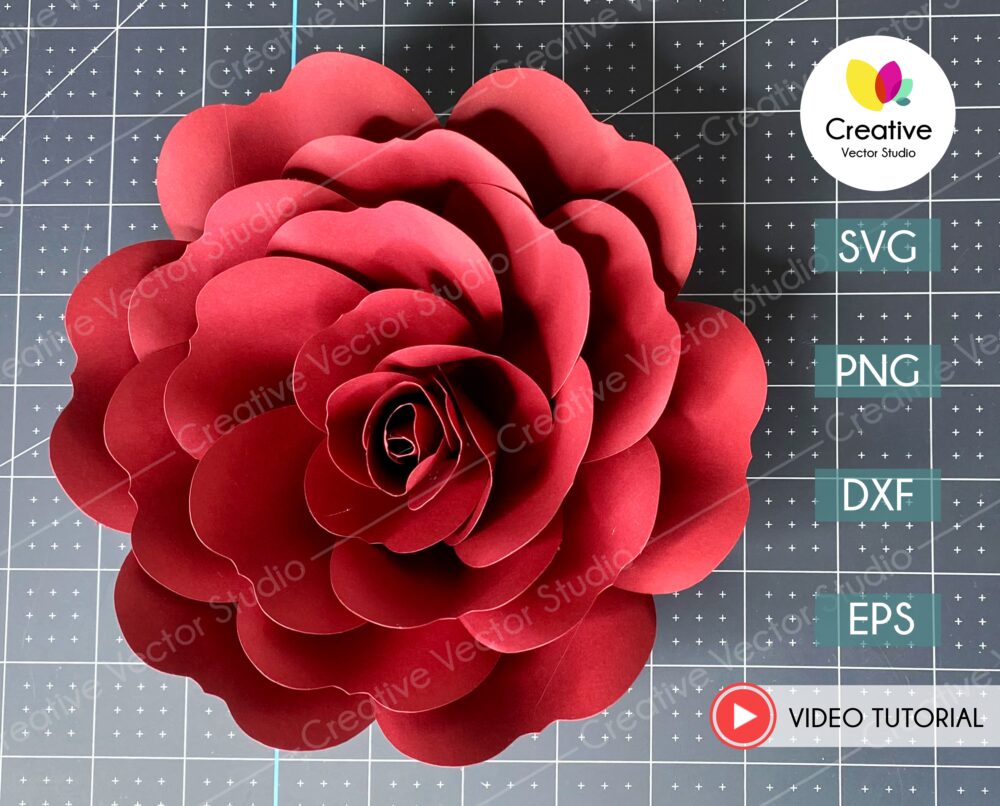 Giant Flower SVG Template #2 | Creative Vector Studio