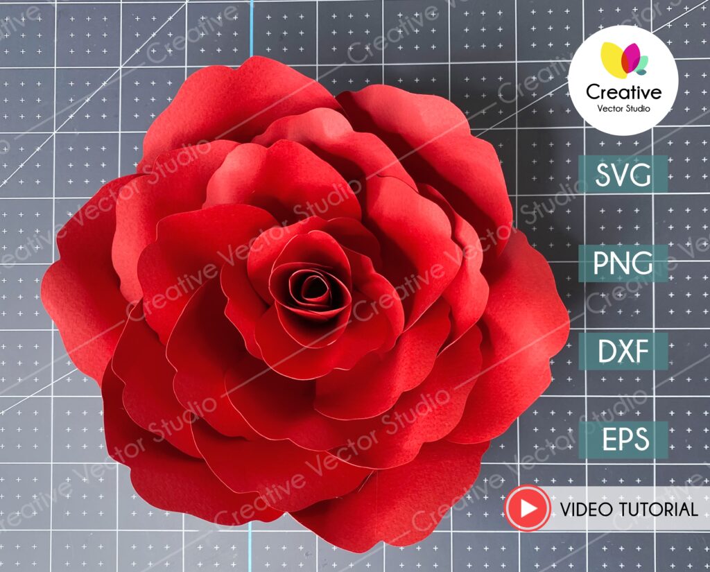 Giant Flower SVG Template #6 | Creative Vector Studio