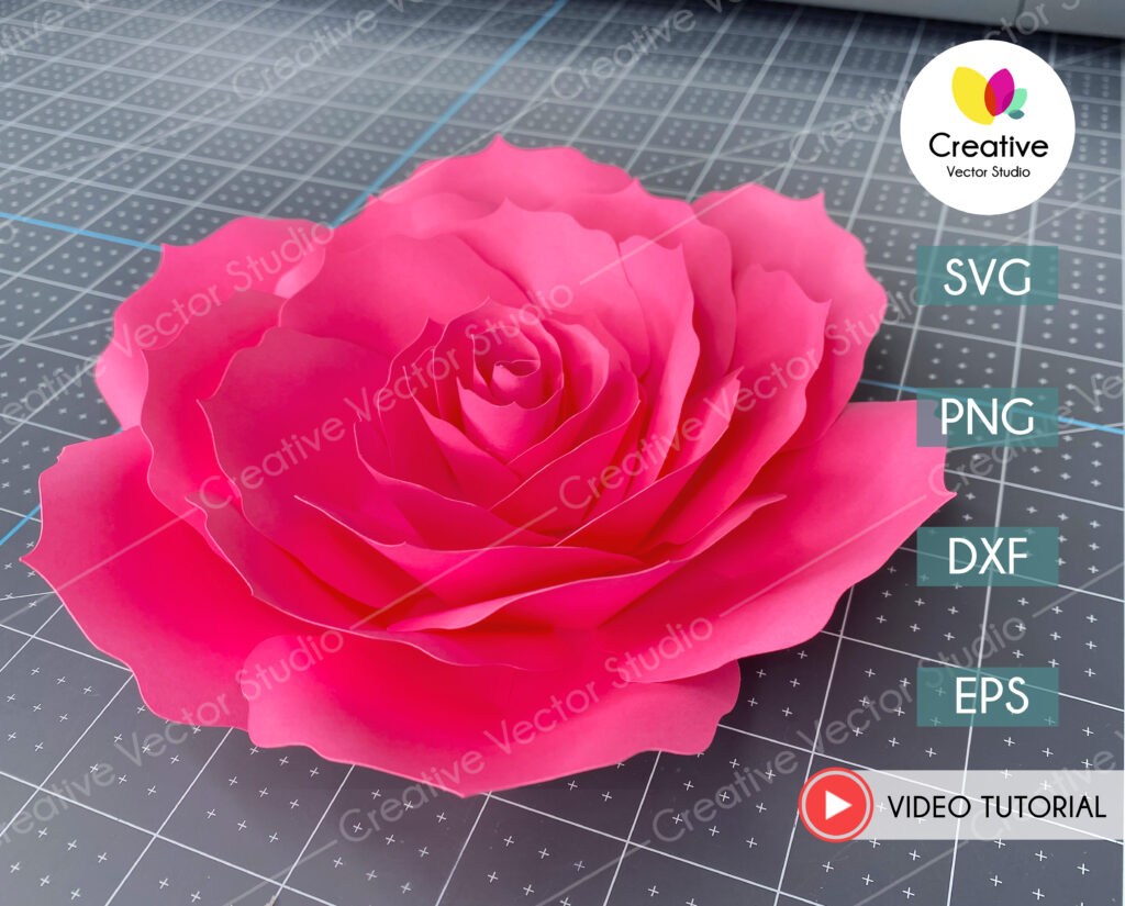 Giant Flower SVG Template #5 | Creative Vector Studio