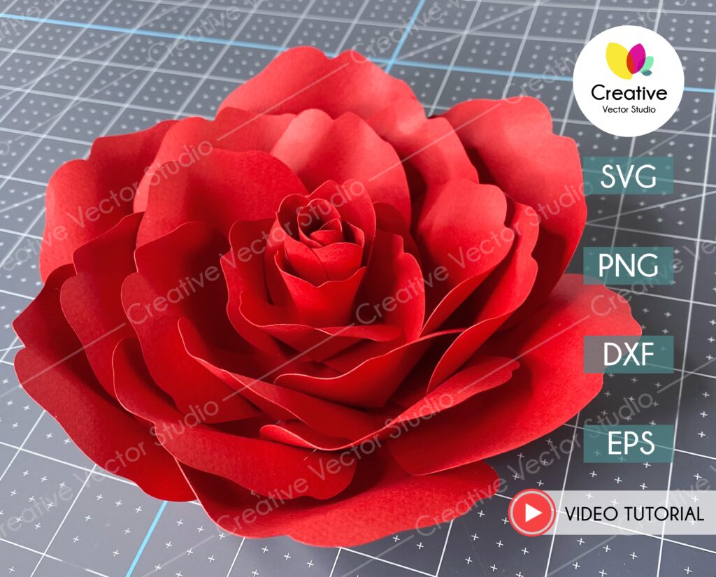 Giant Flower SVG Template #6 | Creative Vector Studio