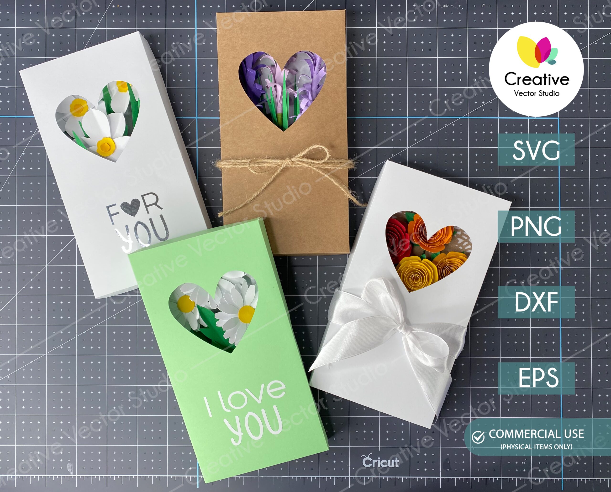 4 Handmade Gift Cards Red Glitter Love Hearts V... - Folksy