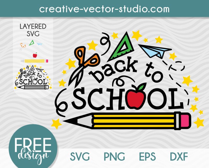 Back to School free svg