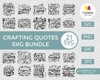 Crafting Quotes SVG bundle