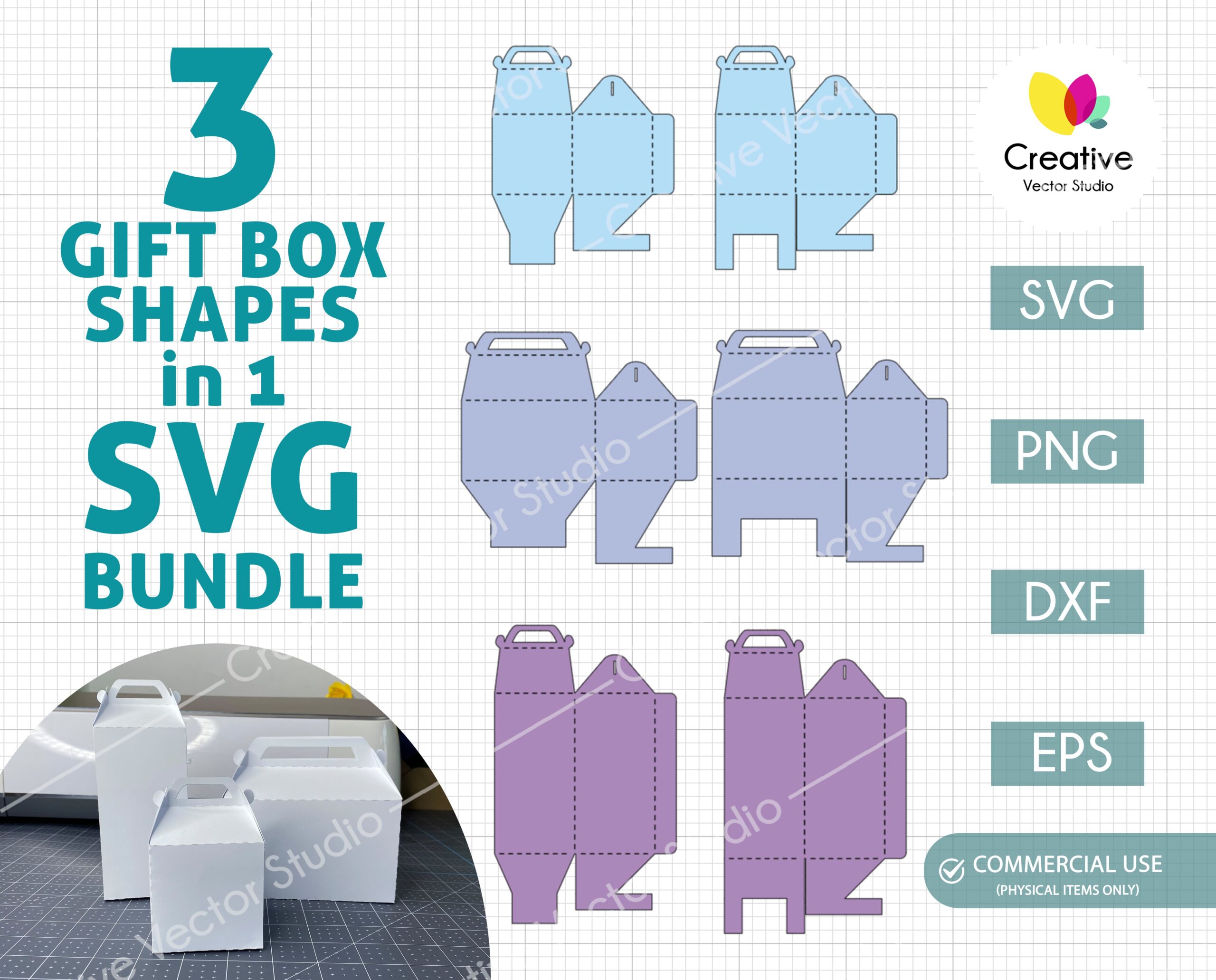 Gable Box Template Bundle Gable Box SVG Box (Instant Download) 