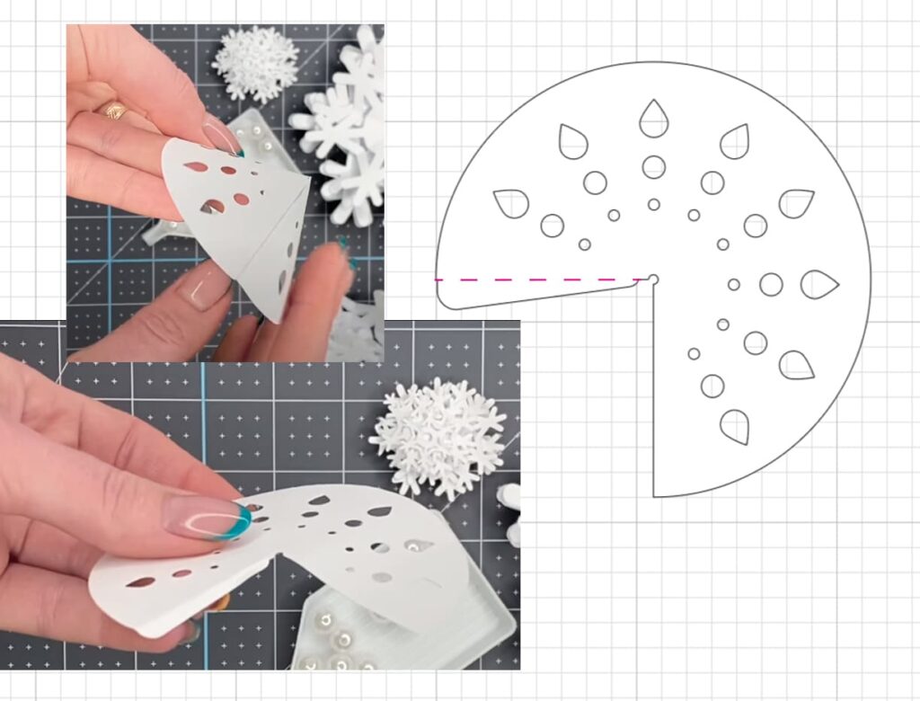 Simple DIY 3D Snowflake Tree
