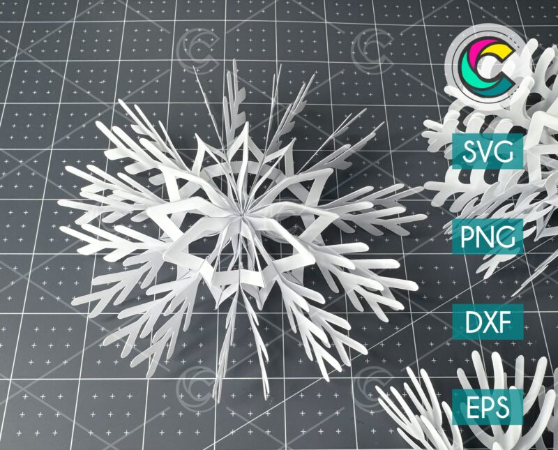 paper snowflake svg templates