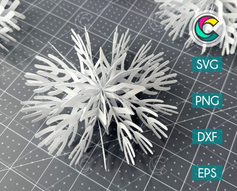 DIY paper snowflake svg templates