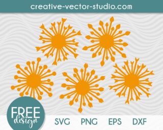 Free Paper Flower Centers SVG