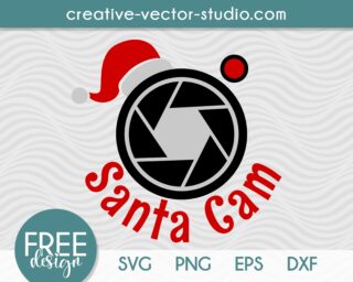 Santa Cam Free SVG