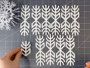 How to make 3D paper snowflake step-1