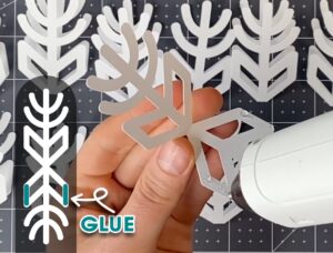 How to make 3D paper snowflake step-2