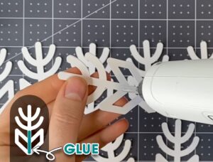 How to make 3D paper snowflake step-3