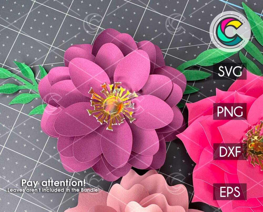 Paper Flower SVG Bundle #4 | Creative Vector Studio