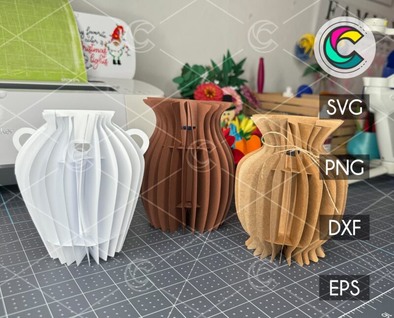 simple paper vase svg