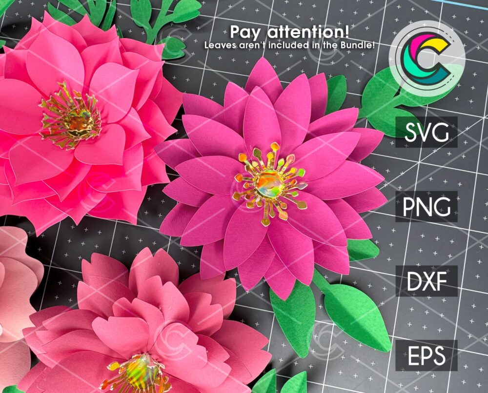 Paper Flower SVG Bundle #4 | Creative Vector Studio